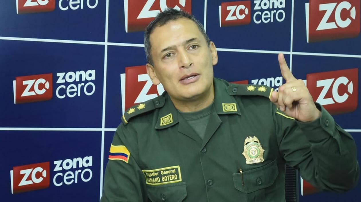 General Mariano Botero, Comandante de la Policía Metropolitana de Barranquilla.