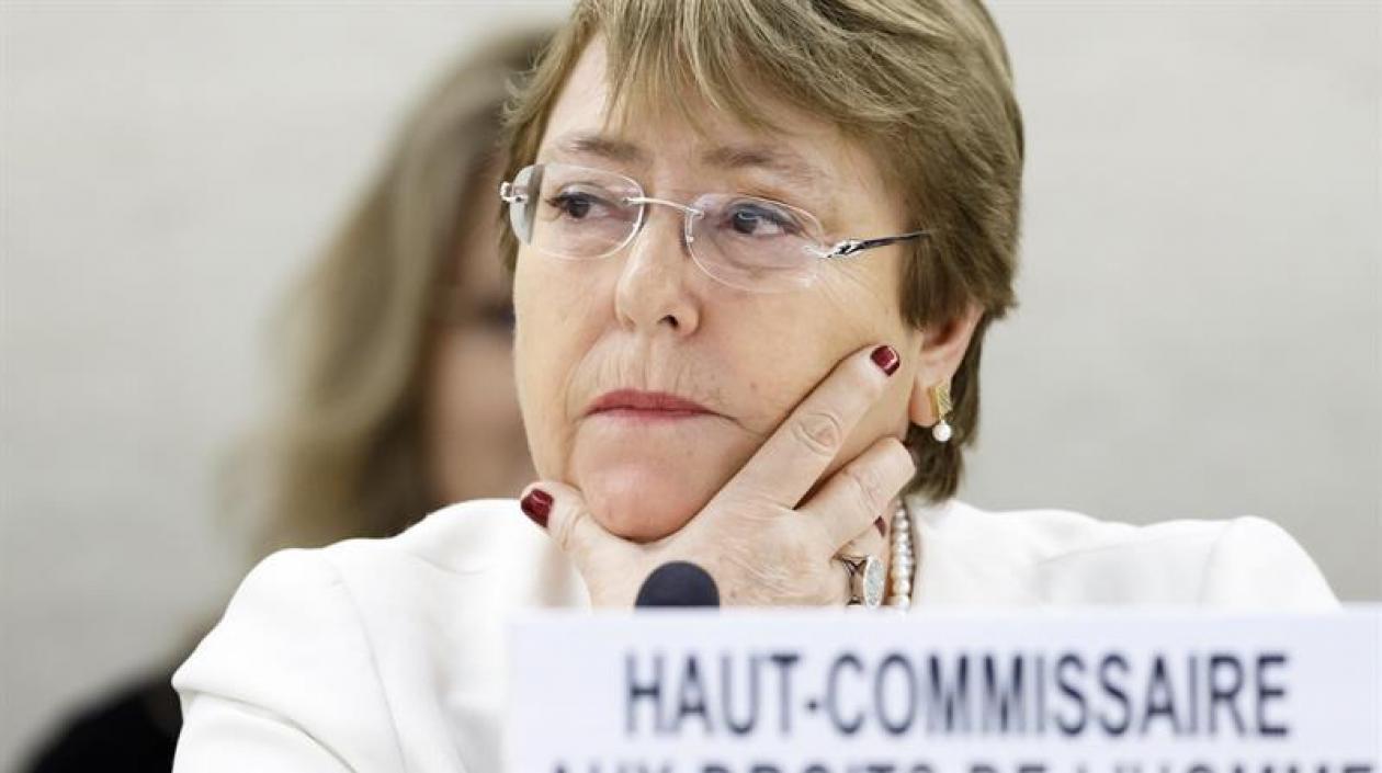 La alta comisionada de Naciones Unidas para los Derechos Humanos, Michelle Bachelet. 
