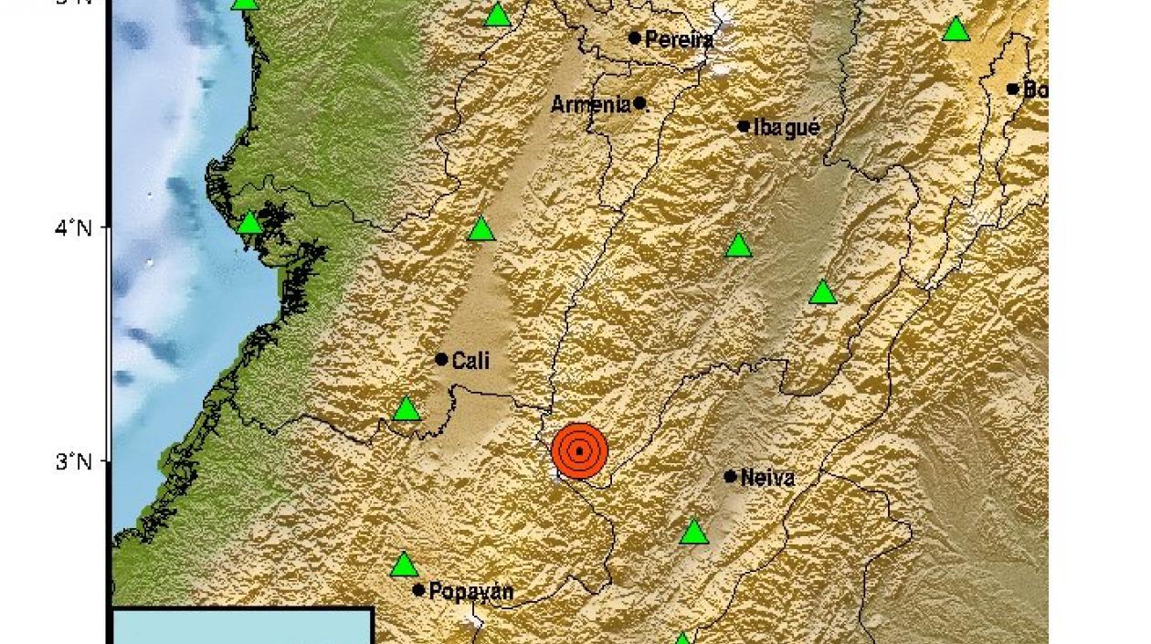 El sismo se sintió en Ibagué y en varias poblaciones del Tolima.