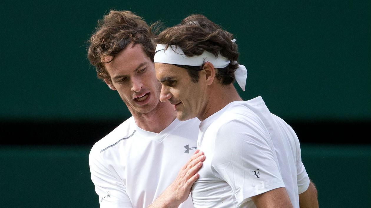 Roger Federer y Andy Murray.