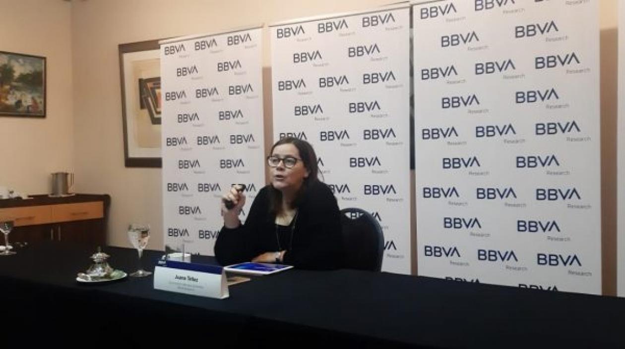 Jefe de BBVA Colombia, Juana Téllez.