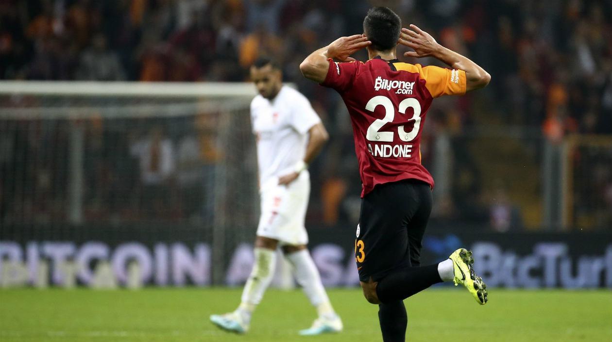 Florin Andone marcó el gol del triunfo del Galatasaray. 