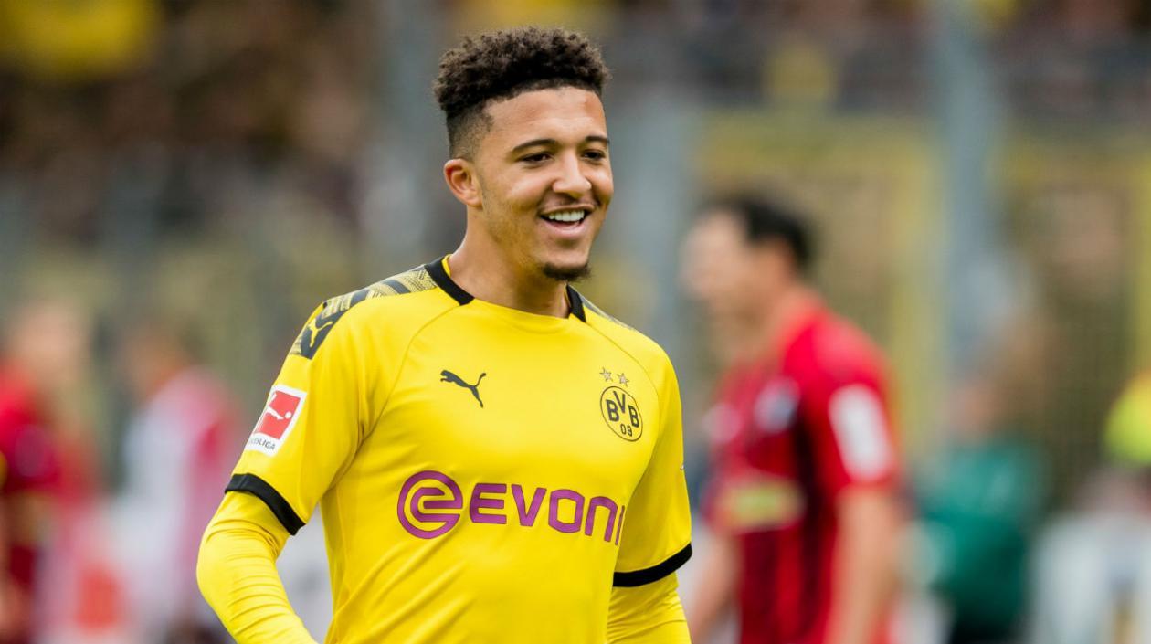 Jadon Sancho, delantero del Borussia Dortmund. 
