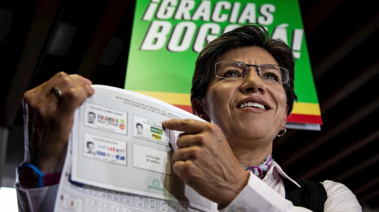 Claudia López es la nueva alcaldesa de Bogotá.