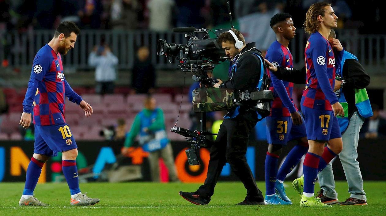 La decepción de Lionel Messi.
