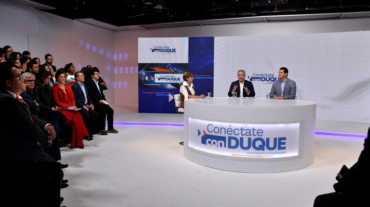 Presidente estrenó el espacio Conéctate con Duque.