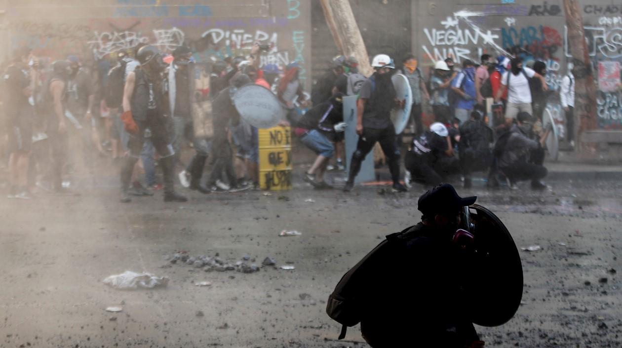 Imagen de los enfrentamientos.