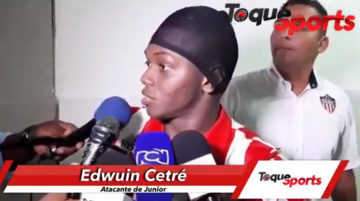 Edwuin Cetré, delantero de la Junior. 