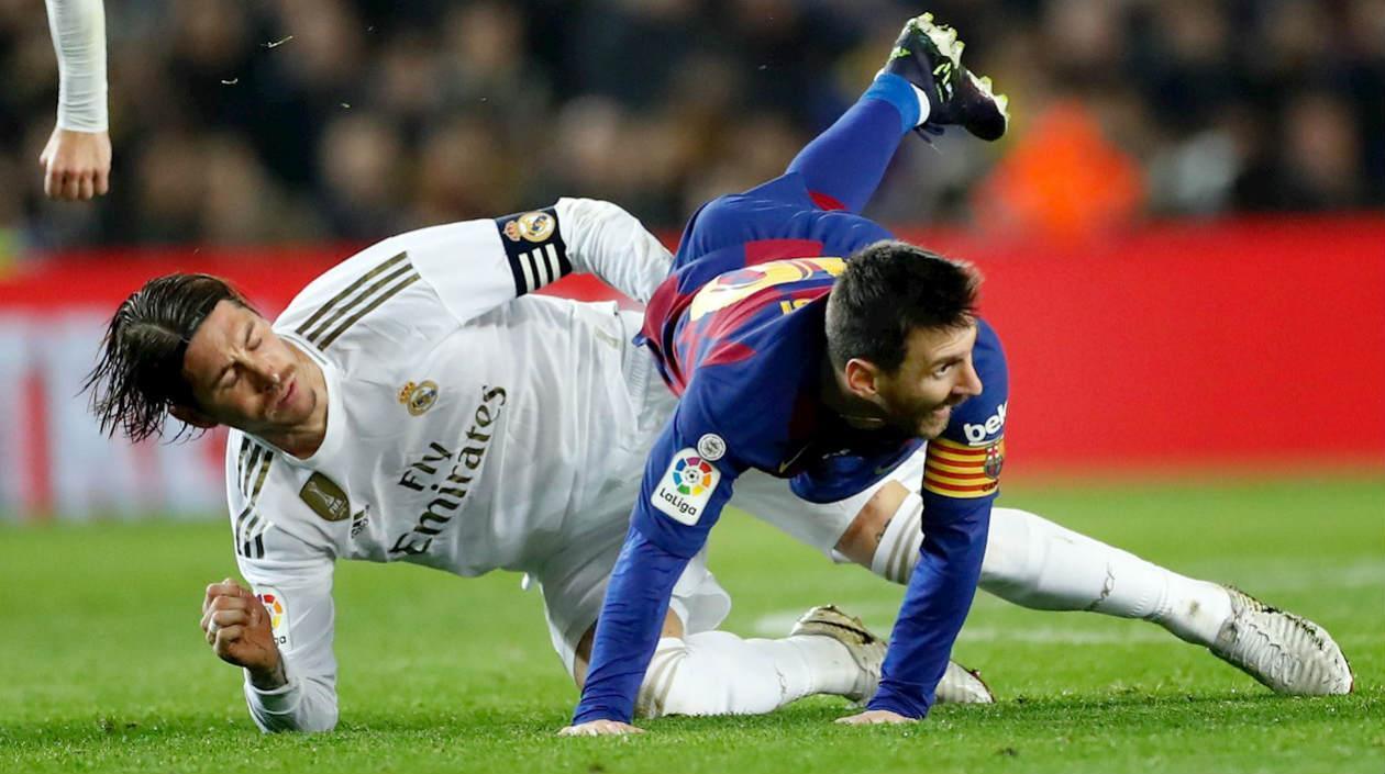 Sergio Ramos y Lionel Messi. 