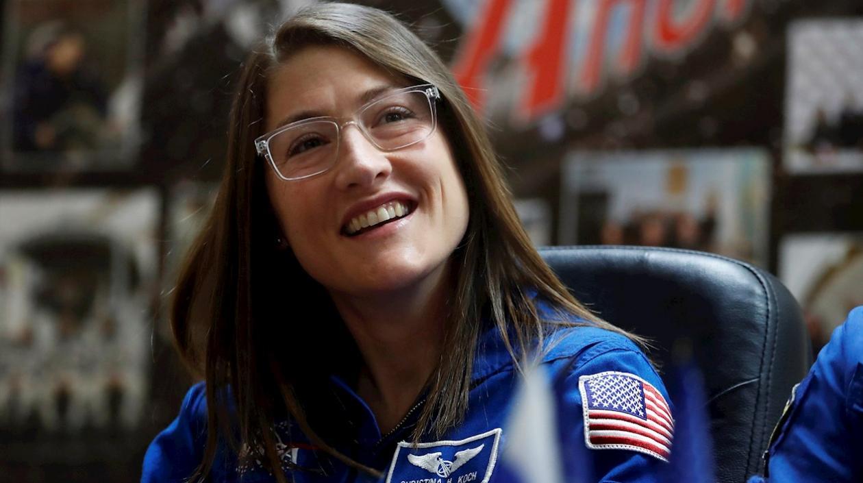 La astronauta estadounidense de la NASA, Christina Koch.