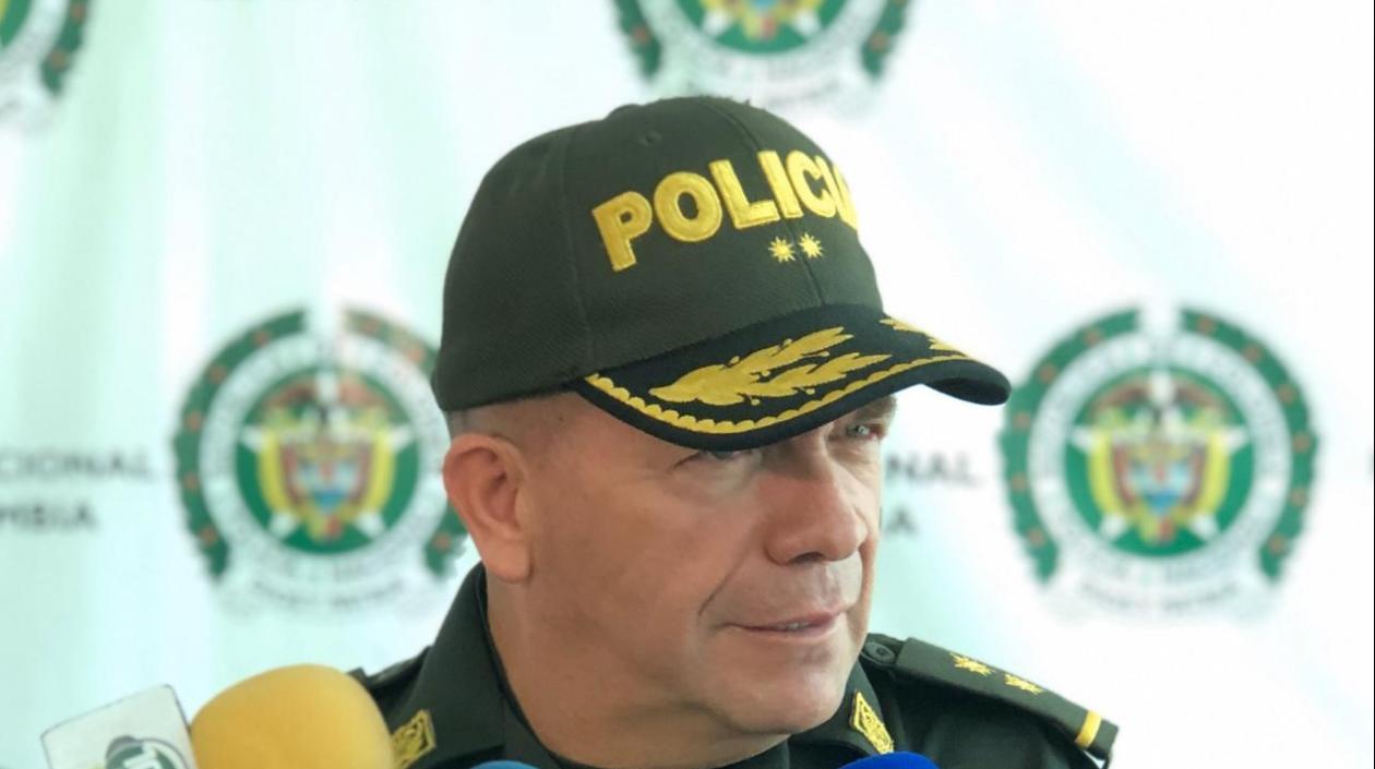 General Ricardo Alarcón, Comandante de la Policía Metropolitana de Barranquilla.