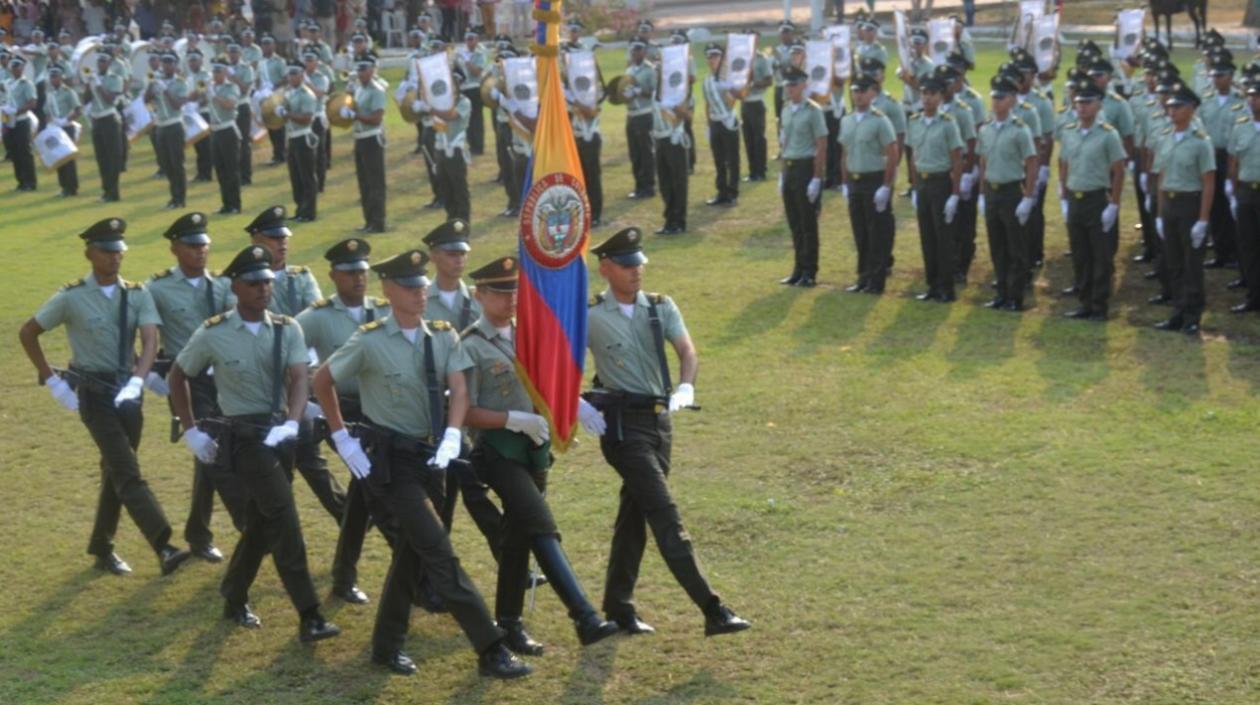 Ceremonia de graduación de los patrulleros.