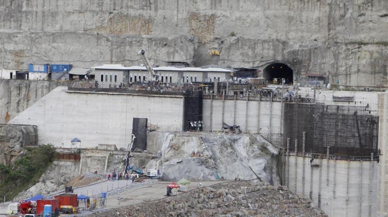 Imagen de archivo general del proyecto hidroelectico de Ituango.