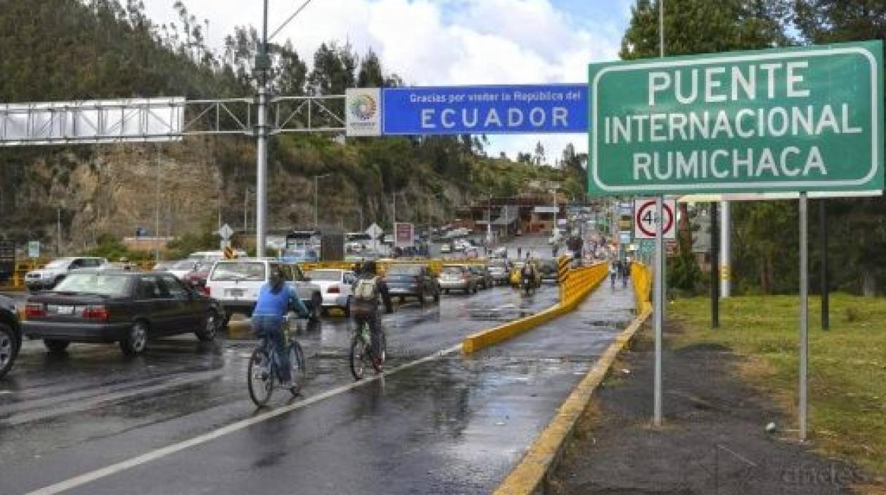 Puente de Rumichaca en la frontera con Ecuador.