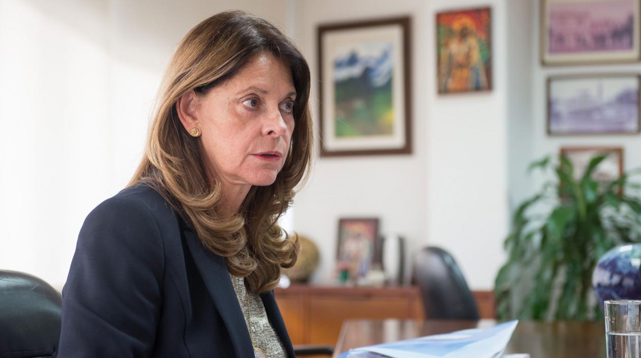 La vicepresidenta colombiana, Marta Lucía Ramírez