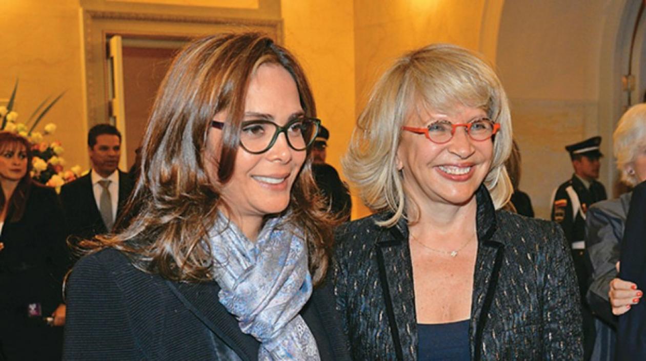 Las exministras Gina Parody y Cecilia Álvarez.