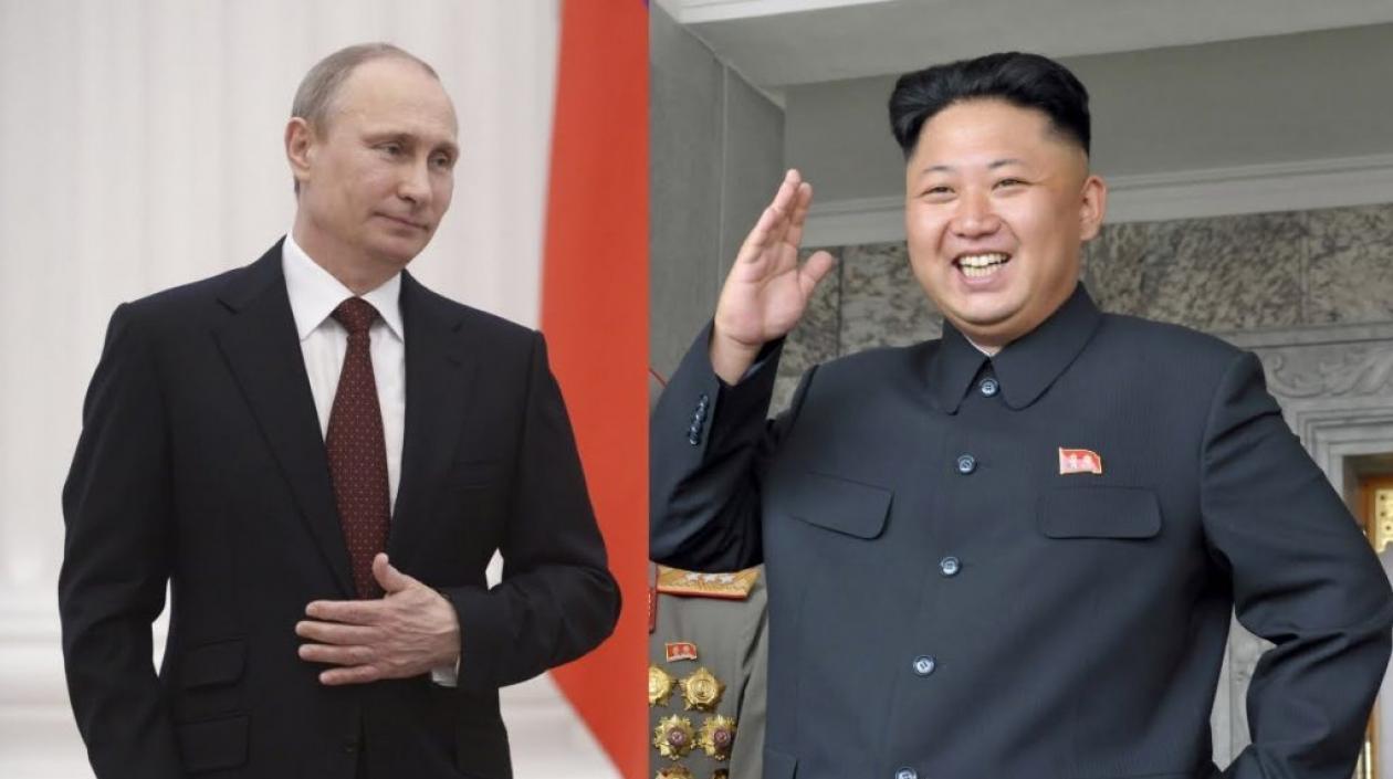 Vladimir Putin, líder ruso, y Kim Jong-un, líder norcoreano.