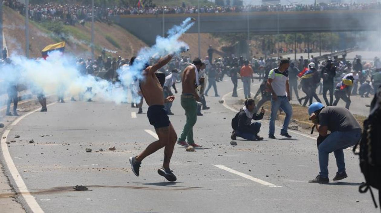 Disturbios en Caracas.