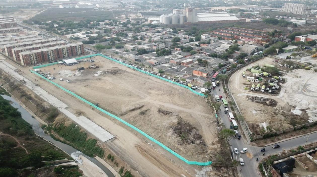 Terreno donde será construido el Palacio Municipal de Soledad.