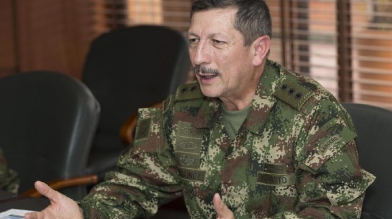 Nicacio Martínez Espinel, comandante del Ejército colombiano.