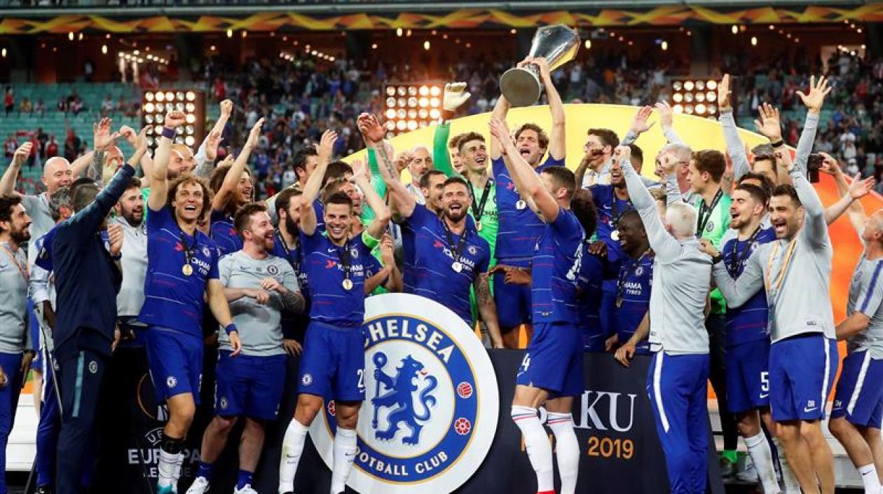 La celebración del Chelsea.