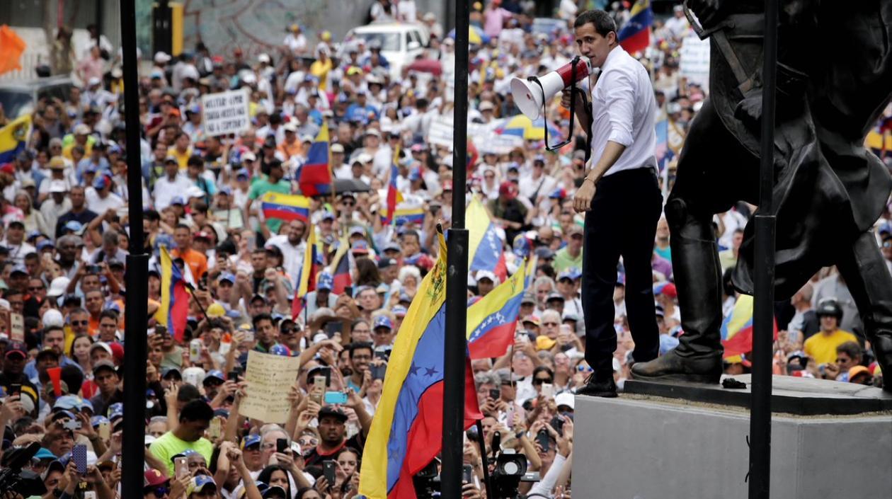 El jefe del Parlamento de Venezuela, Juan Guaidó.