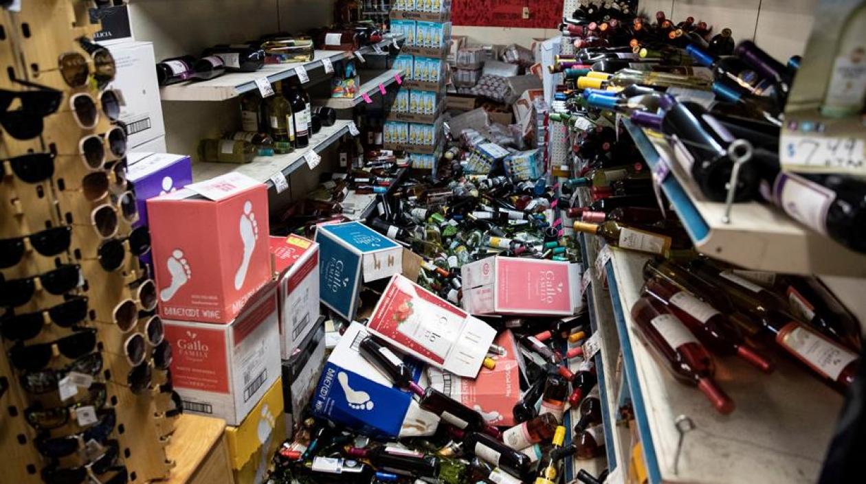 Imagen de uno de los supermercados afectados.
