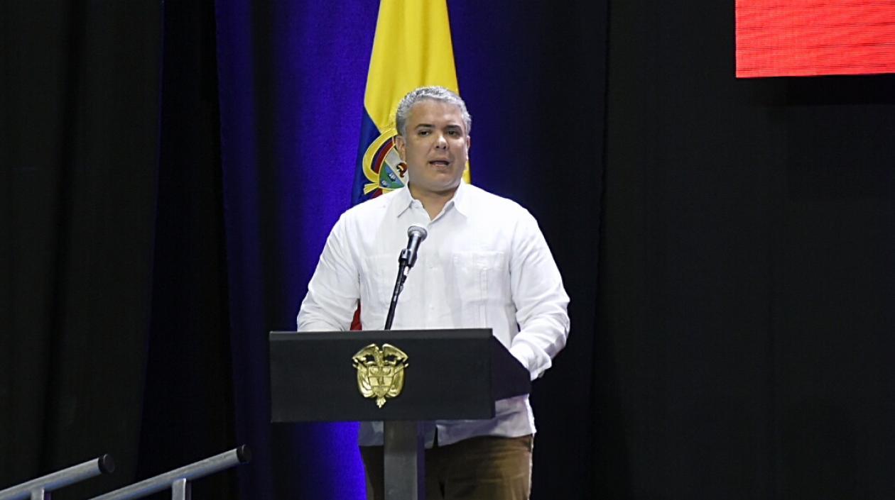 Presidente Iván Duque en la inauguración en Barranquilla de las sesiones de la Corte Interamericana de Derechos Humanos.