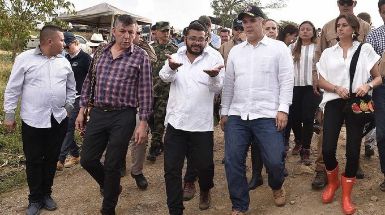 Imagen publicada por las FARC en Twitter.