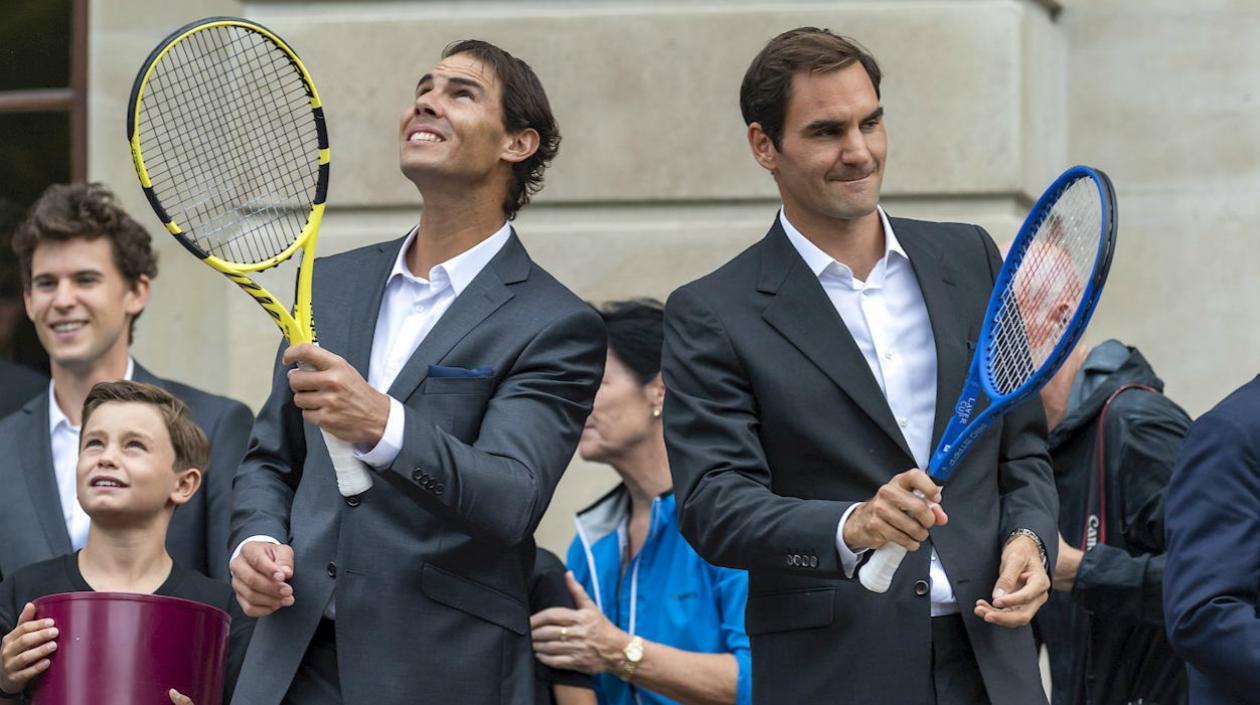 Rafael Nadal y Roger Federer. 