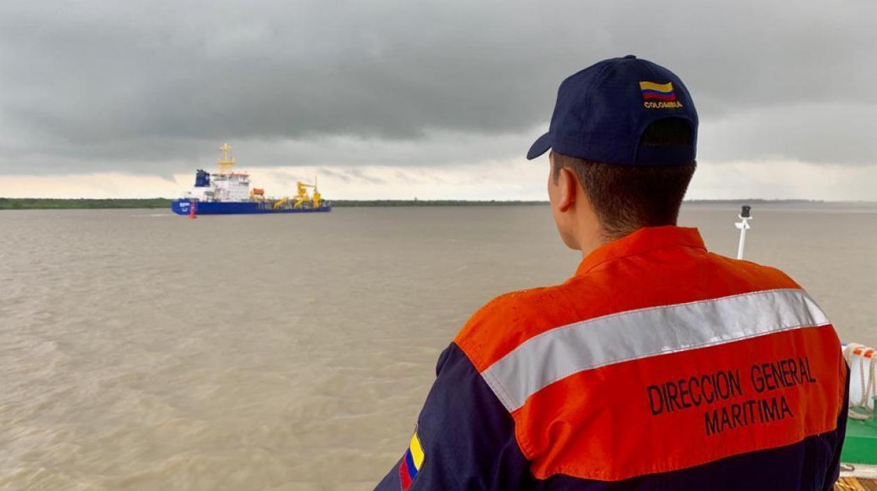 Mejoraron las condiciones en el canal de acceso al puerto de Barranquilla.