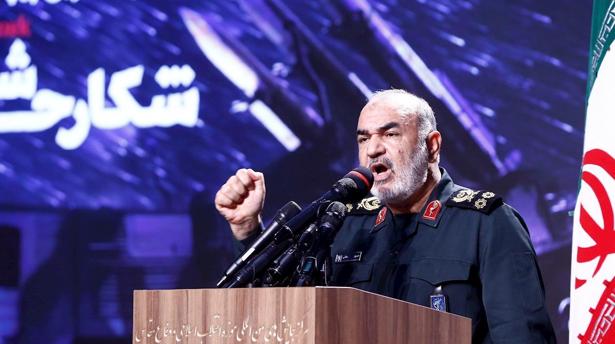 Hosein Salamí, comandante en jefe del cuerpo militar de élite iraní.