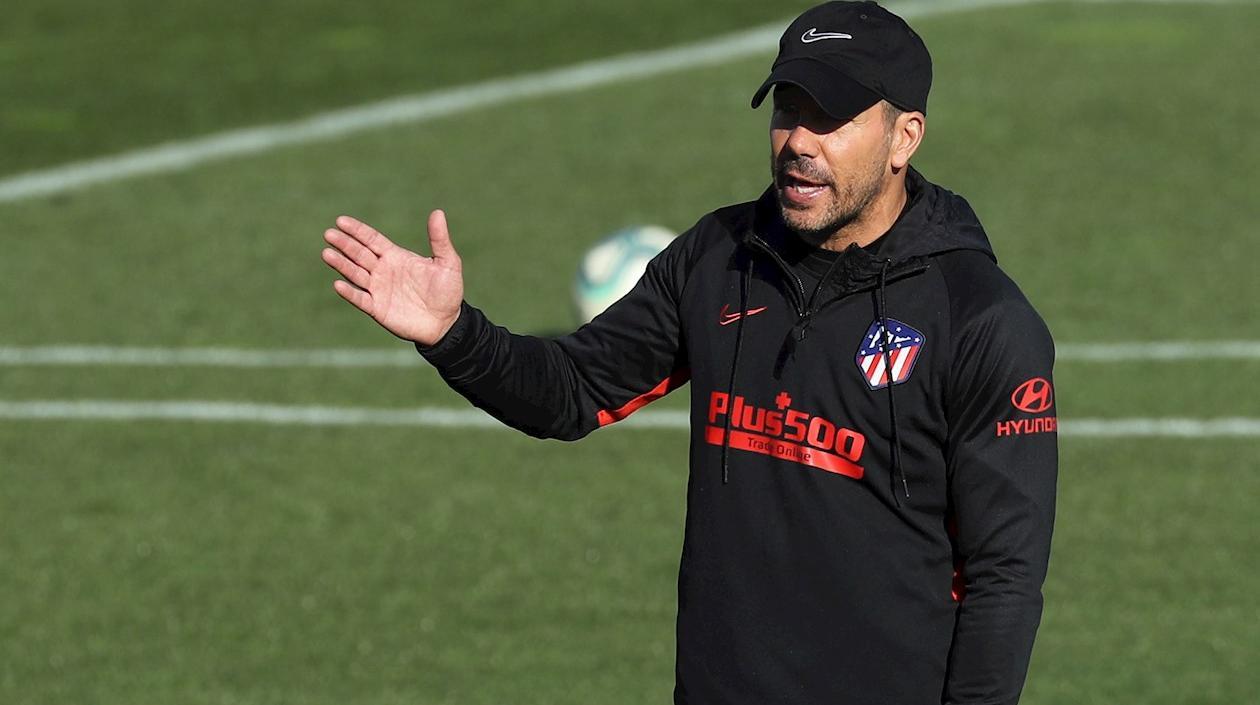 Diego Simeone, entrenador del Atlético de Madrid.
