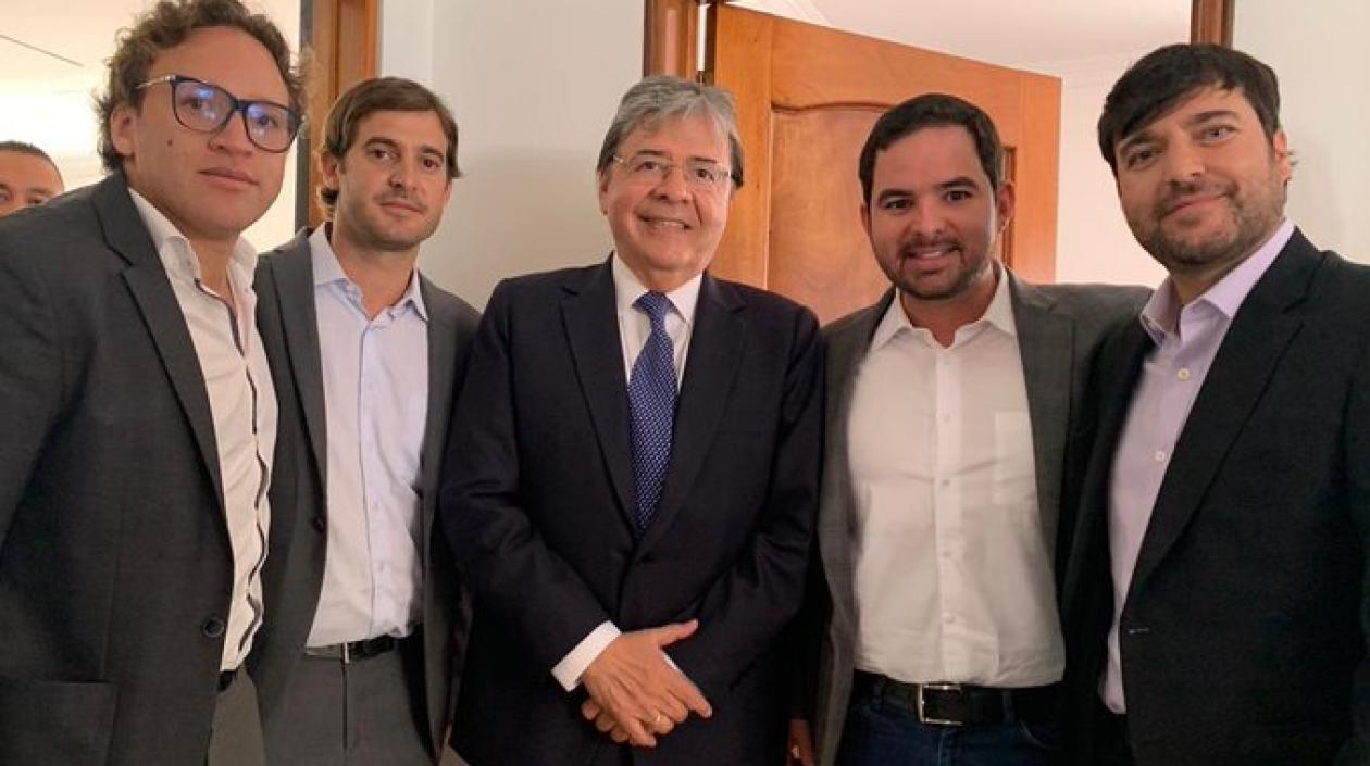 Carlos Acosta, Alfredo Carbonell, Carlos H. Trujillo, Carlos Meisel y Jaime Pumarejo.