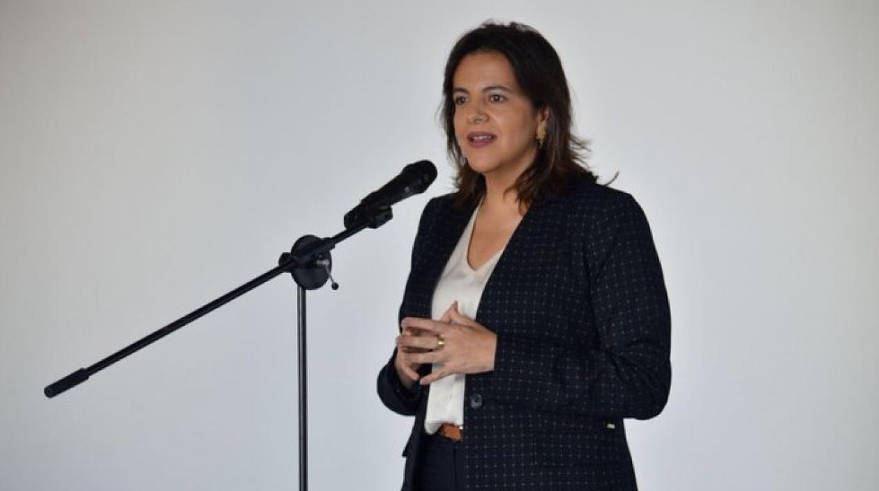 La ministra ecuatoriana de Gobierno, María Paula Romo.
