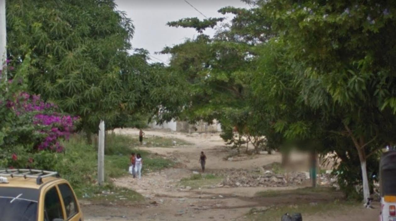 Sector en el barrio Las Marinas donde se presentó el homicidio.
