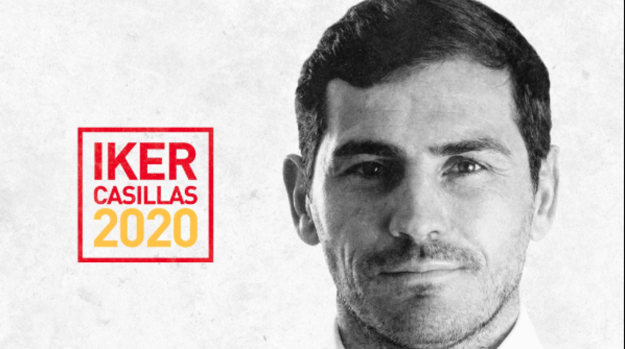 Iker Casillas y la imagen de su candidatura.
