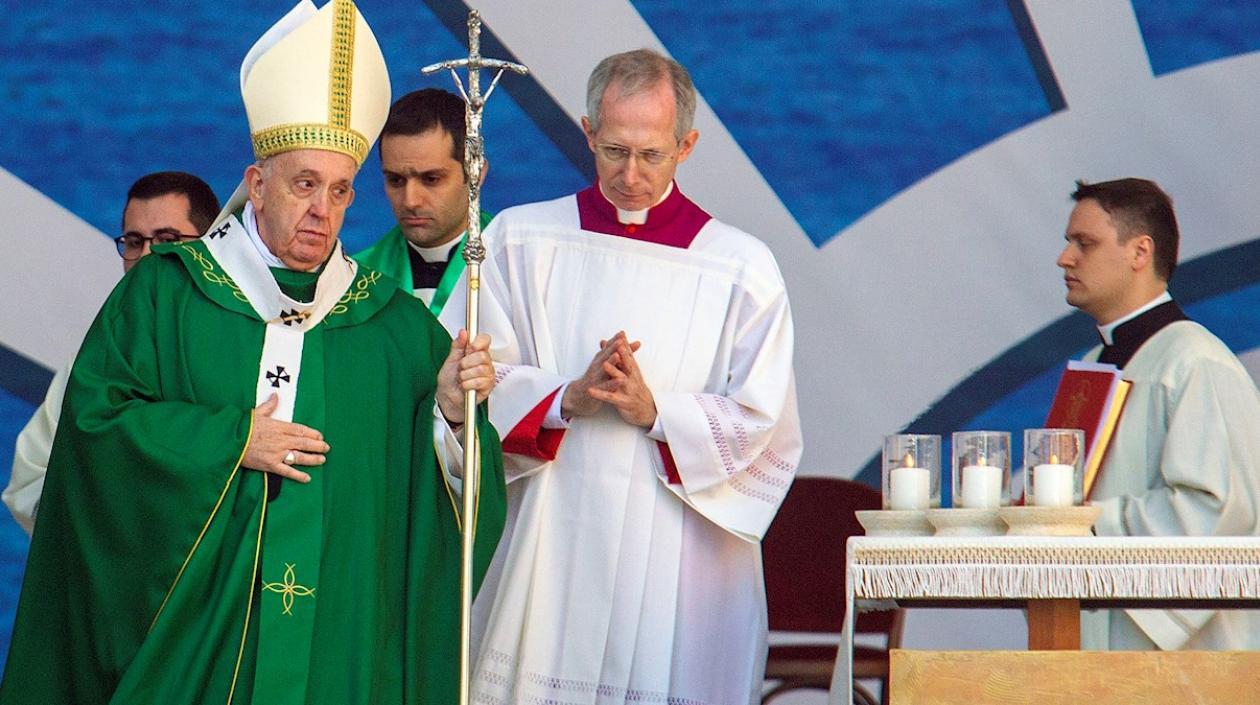 Papa Francisco en una celebración eucarística.