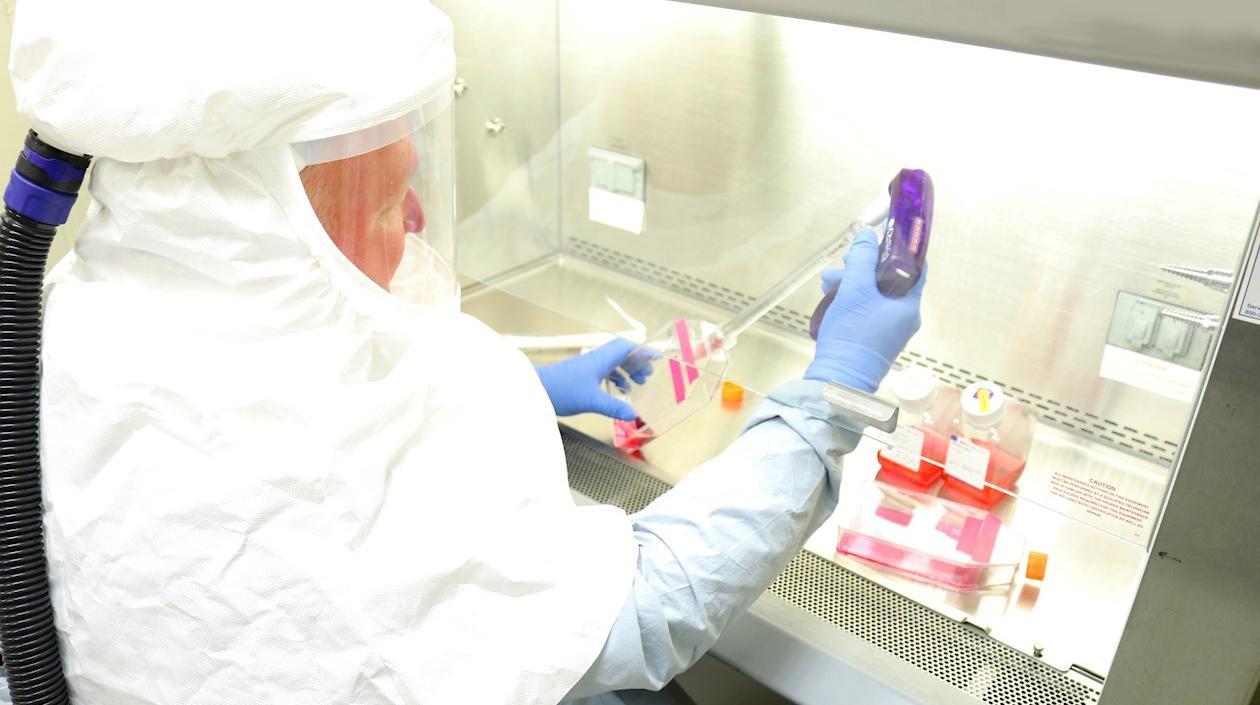 Investigadores trabajan en el desarrollo de una vacuna.
