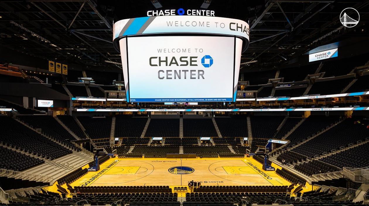 Chase Center, hogar de los Golden State Warriors. 
