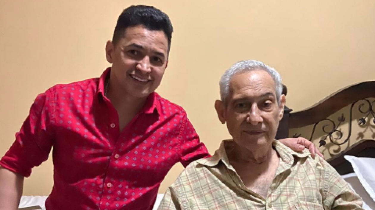 Jorge Celedón y su papá Alfonso Celedón.