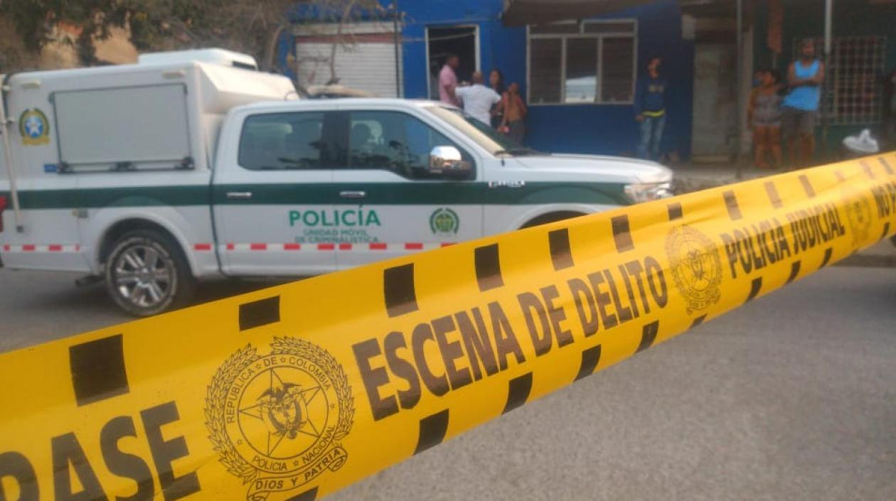 Escena del Triple Feminicidio en Cartagena