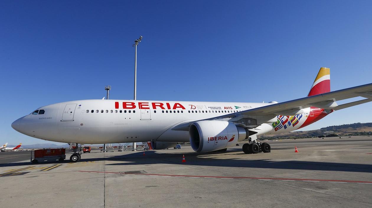 El avión de Iberia que se llevará a los españoles.