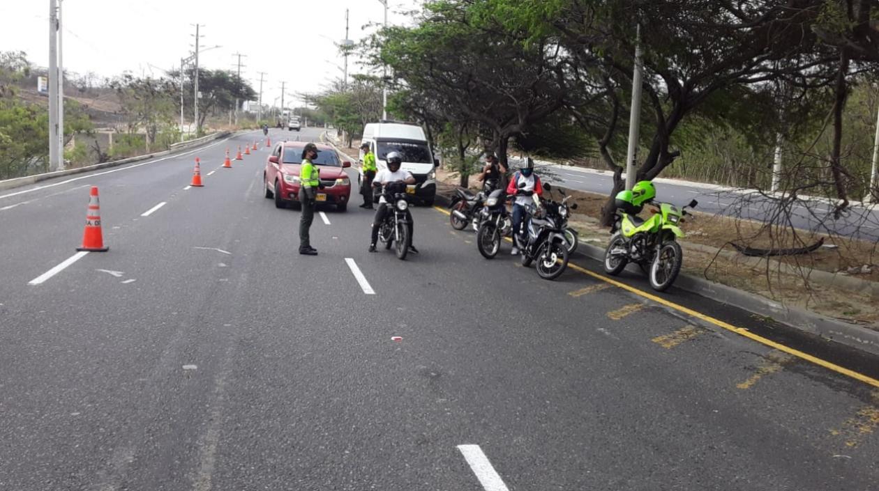 Desde este domingo habrá estricta vigilancia en las vías de entrada y salida de Barranquilla.