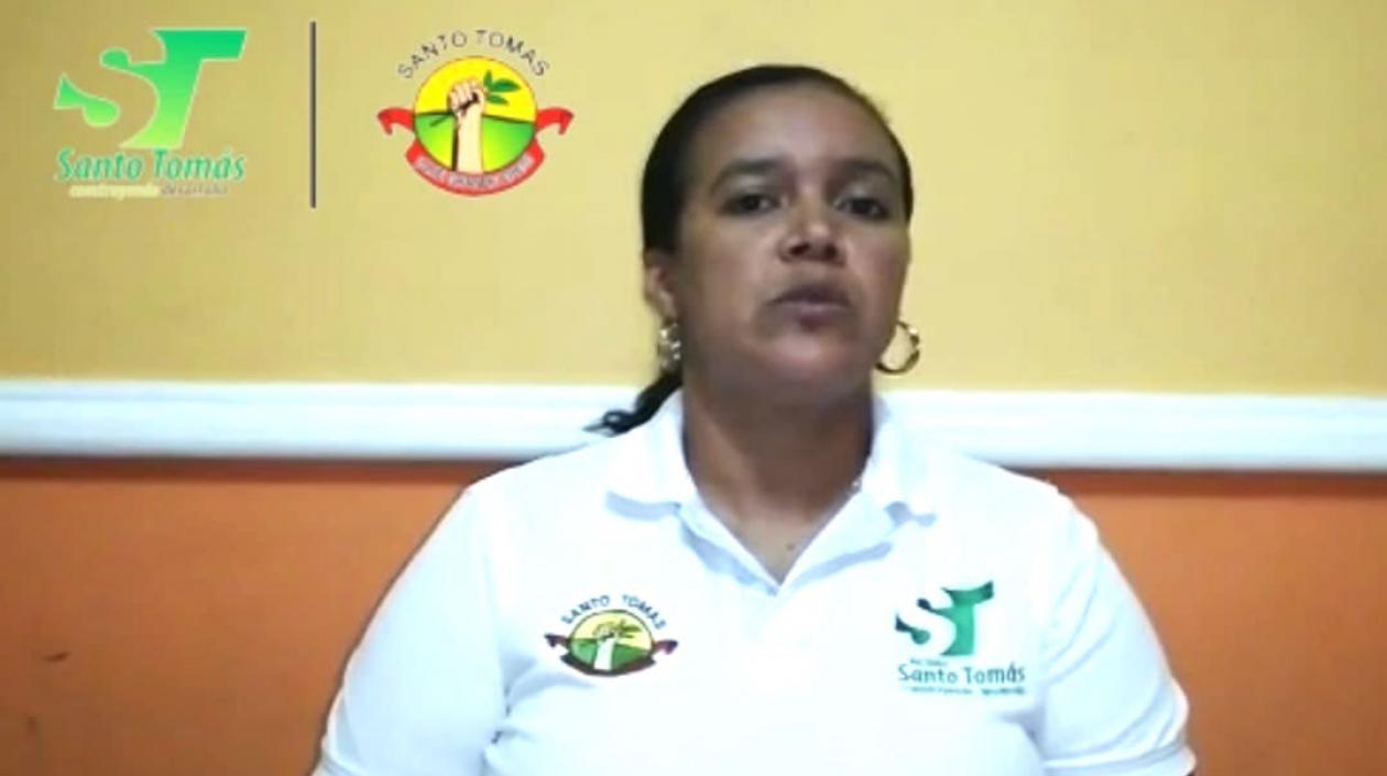 Lisbeth Robles, Secretaria de Salud de Santo Tomás.