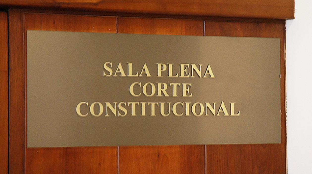 Sala Plena de la Corte Constitucional.