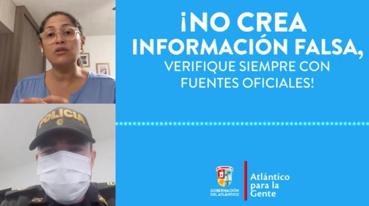 Secretaria de Salud y Policía, atentos a información falsa sobre coronavirus en Atlántico.