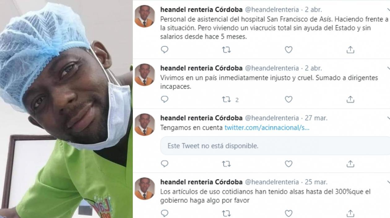 Heandel Rentería Córdoba y sus denuncias.