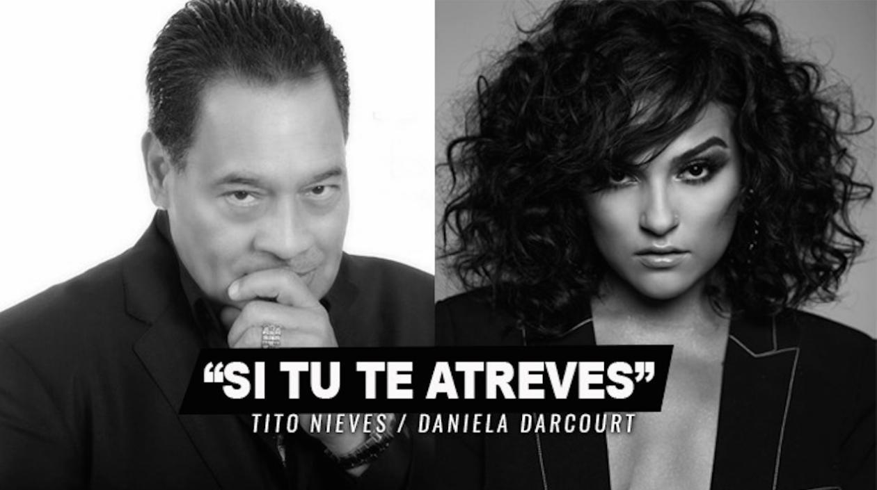 El salsero puertorriqueño Tito Nieves y la novel cantante peruana Daniela Darcourt.