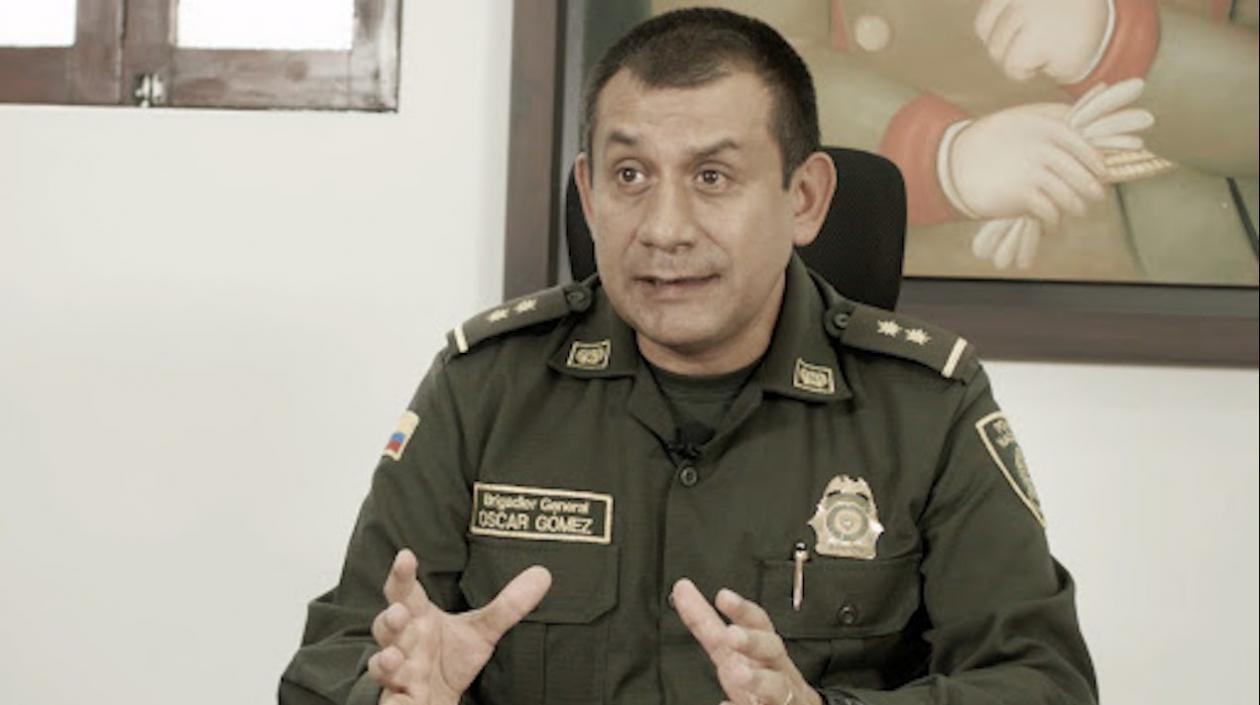 Brigadier general Óscar Antonio Gómez Heredia, comandante de la Policía de Bogotá.